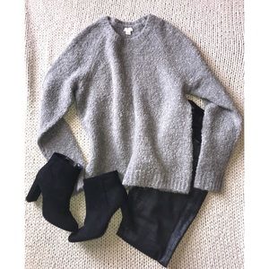 J. Crew chunky sweater Grey size L- runs on the smaller side